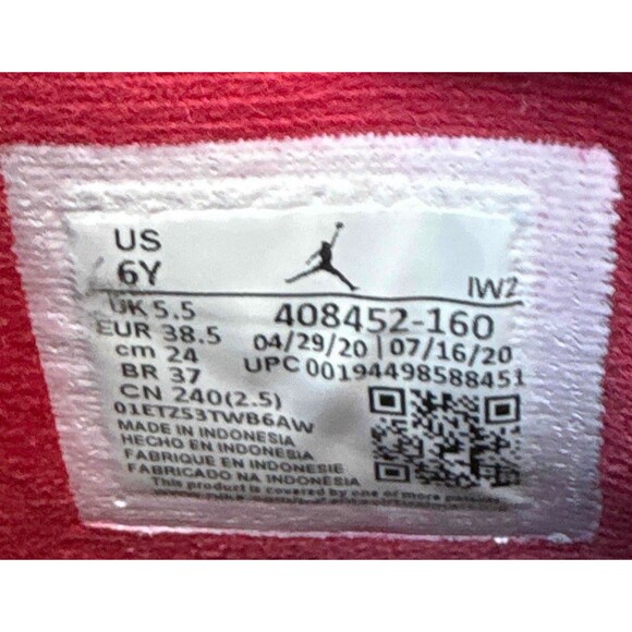 Nike Air Jordan 4 Retro Fire Red Size 6 Youth (Size 7.5 Women's) - Picture 6 of 9